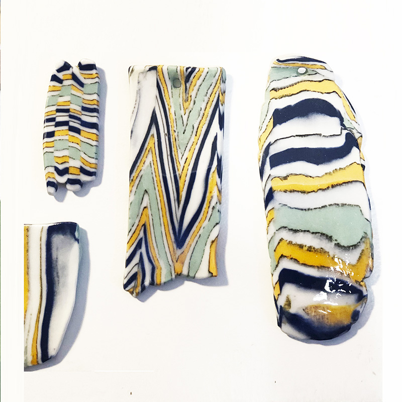 Fotografía curso nerikomi con porcelana colores y formas impartido por María Torné