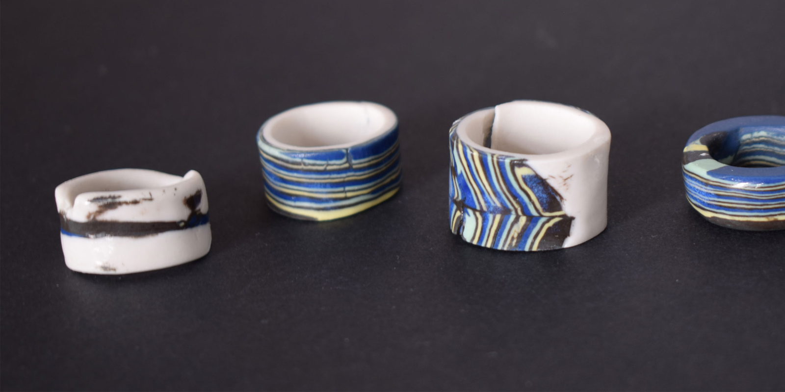 imagen para galeria anillos de porcelana y técnica nerikomi